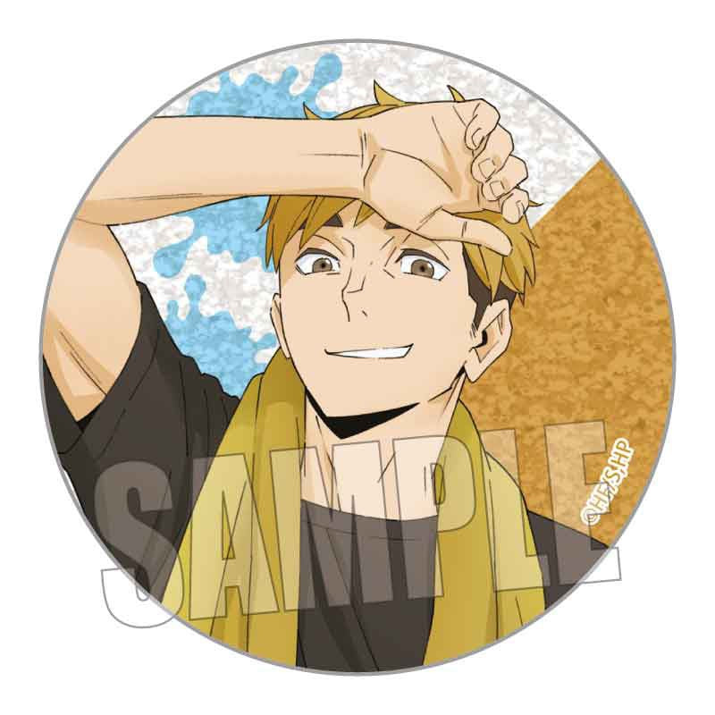 Haikyu!! Trading Glitter Can Badge Pool cleaning ver. - Higoods
