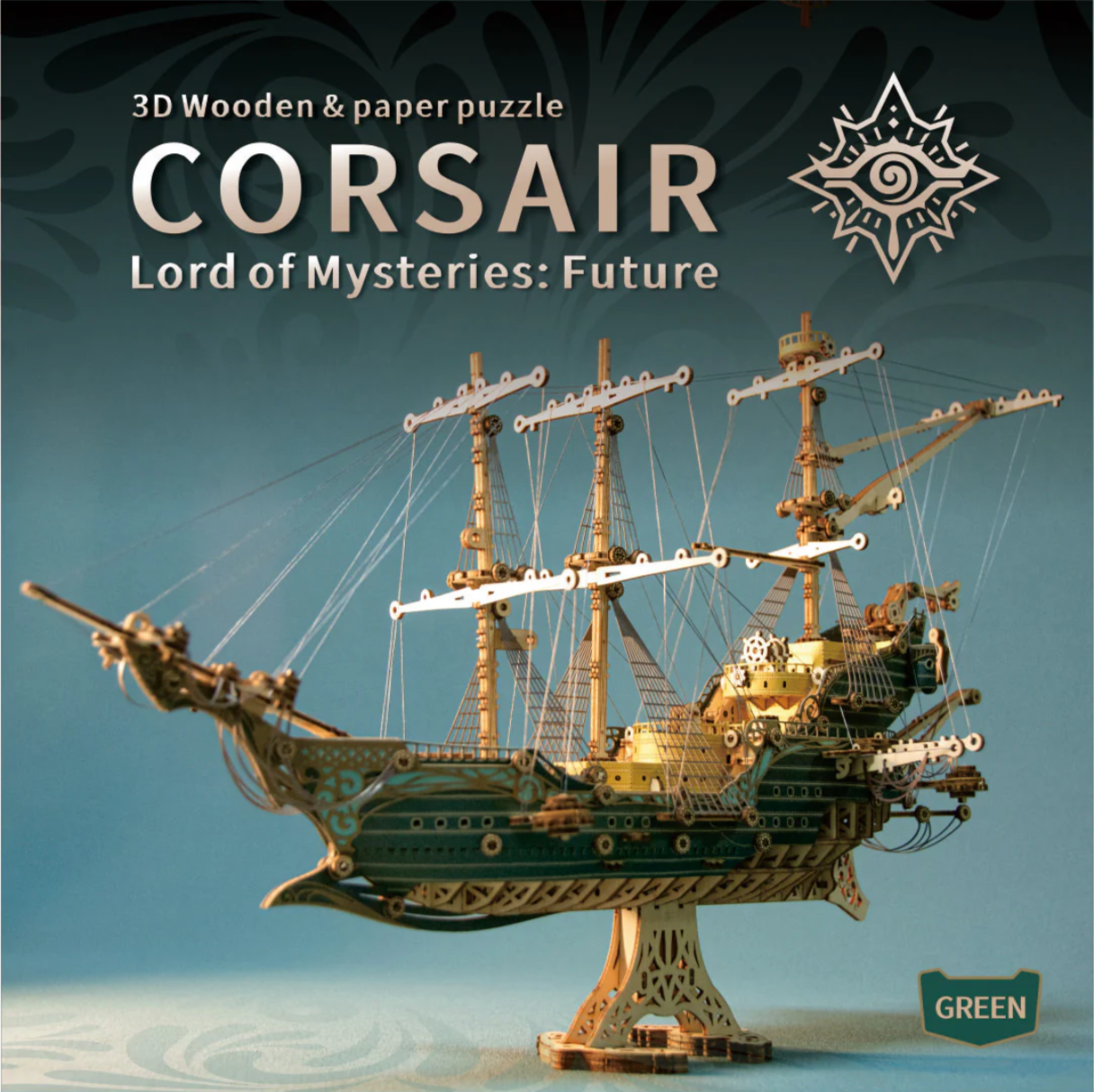 HowCat™Pirate Ship -"Green Futurama" - Higoods
