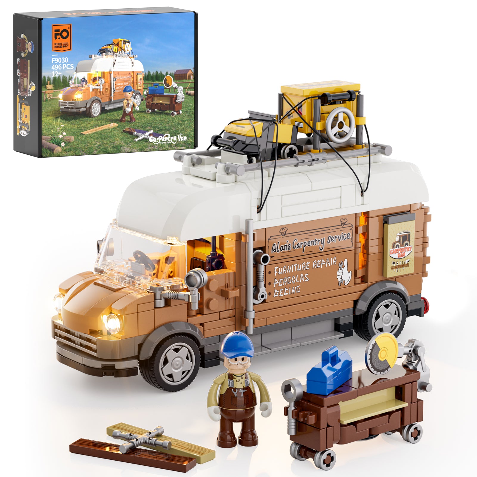 Funwhole Carpentry Van 496PCS - Higoods