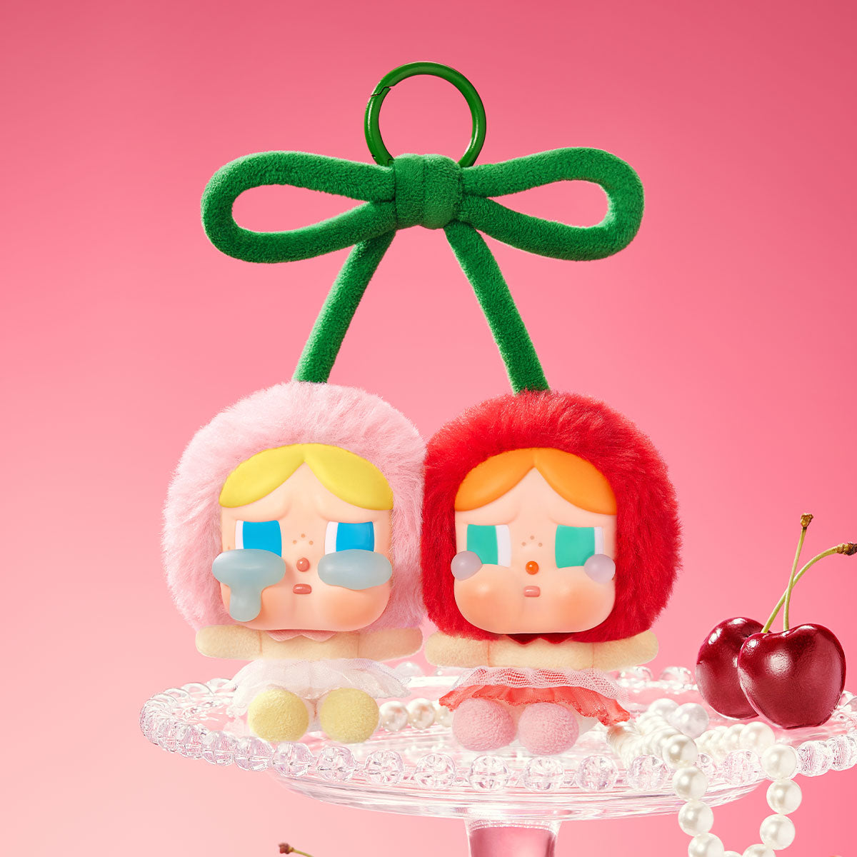 CRYBABY Crying For Love Series-Vinyl Plush Hanging Card (Love You Cherry Much) - Higoods