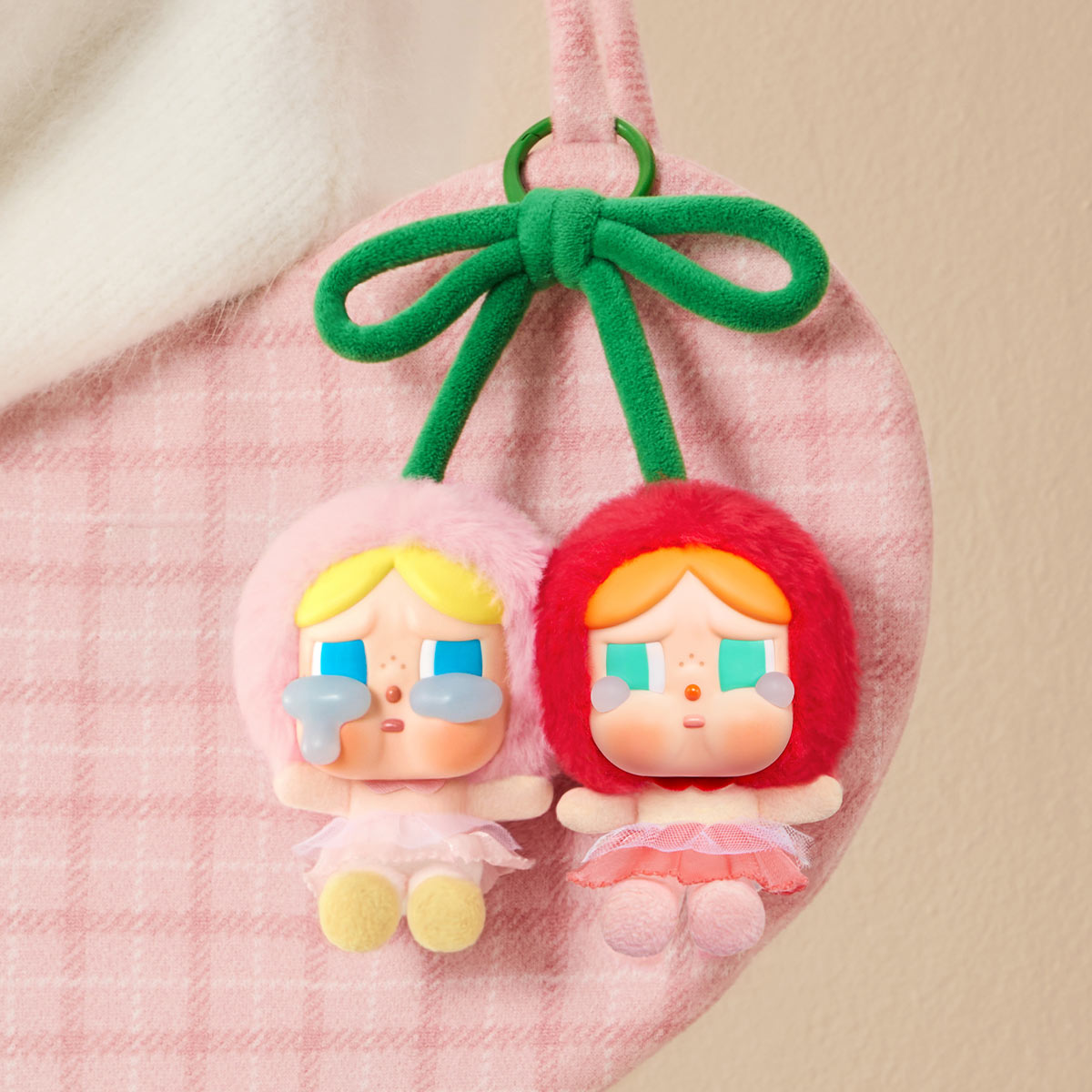 CRYBABY Crying For Love Series-Vinyl Plush Hanging Card (Love You Cherry Much) - Higoods