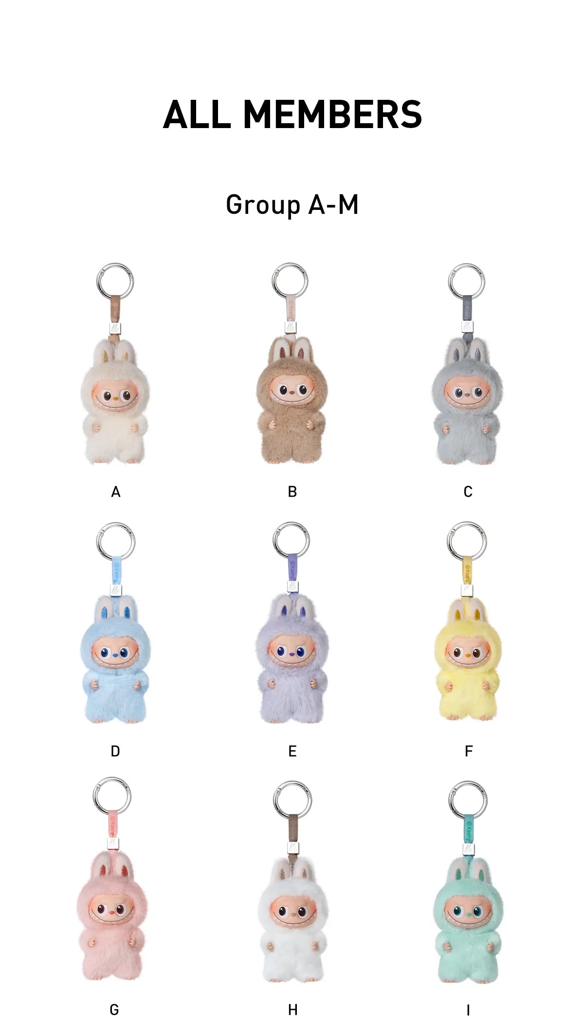 THE MONSTERS PIN FOR LOVE SERIES - Vinyl Plush Pendant Blind Box(A-M) - Higoods