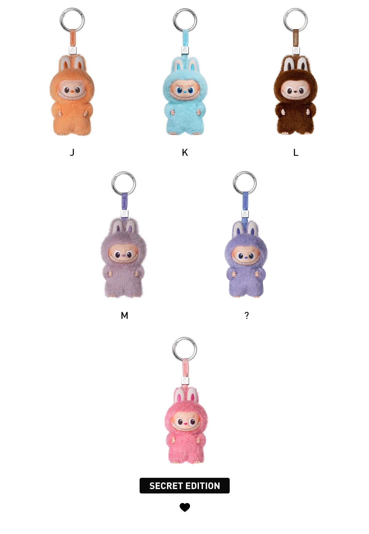 THE MONSTERS PIN FOR LOVE SERIES - Vinyl Plush Pendant Blind Box(A-M) - Higoods