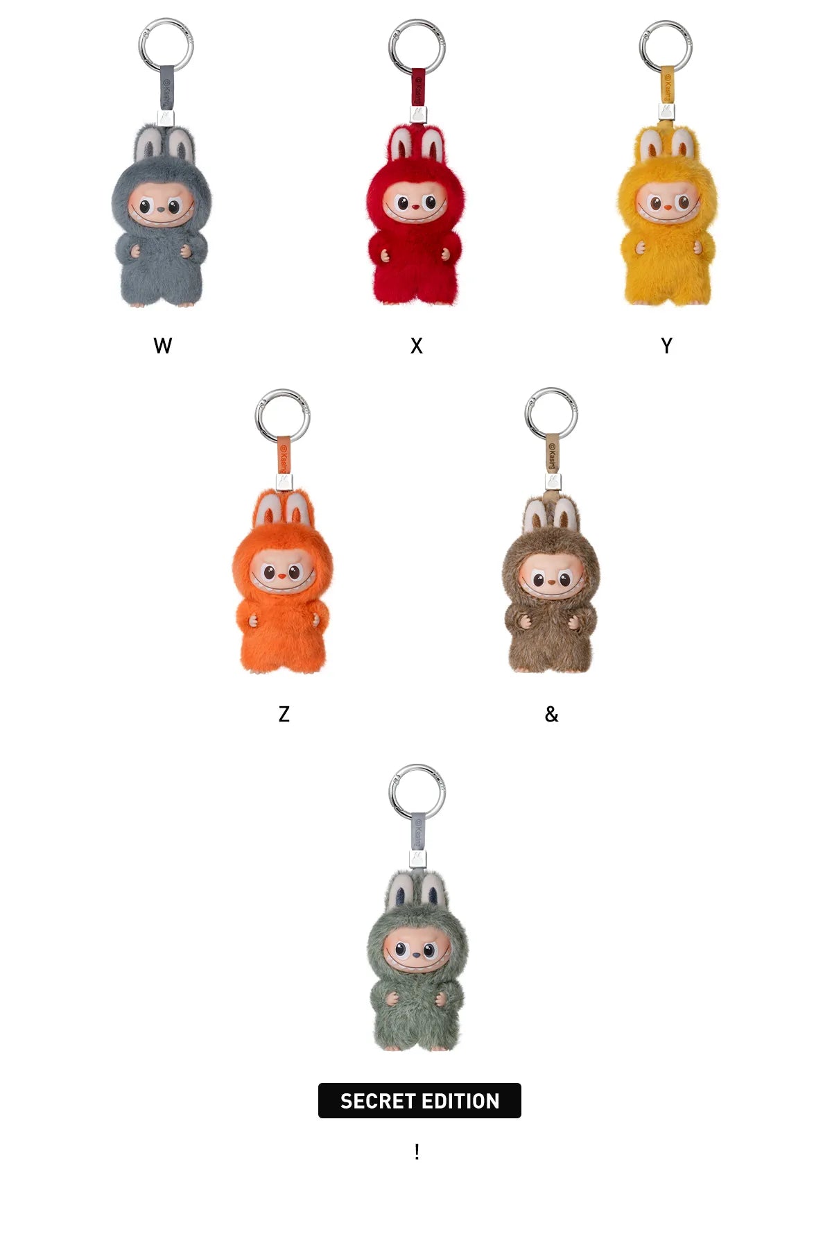 THE MONSTERS PIN FOR LOVE SERIES - Vinyl Plush Pendant Blind Box(N-Z) - Higoods