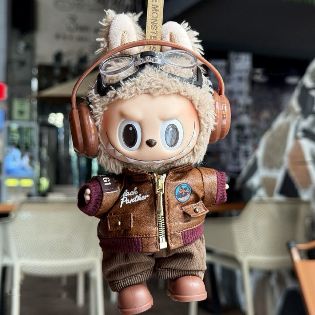 LABUBU Aviator Bomber Jacket Set - Clothes Only - Higoods