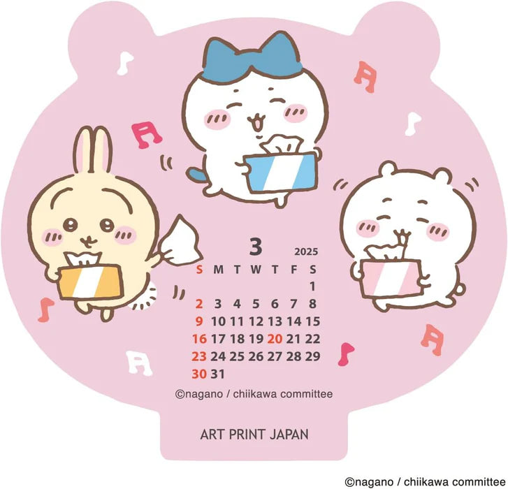 Chiikawa 2025 mini Desk Calendar - Higoods