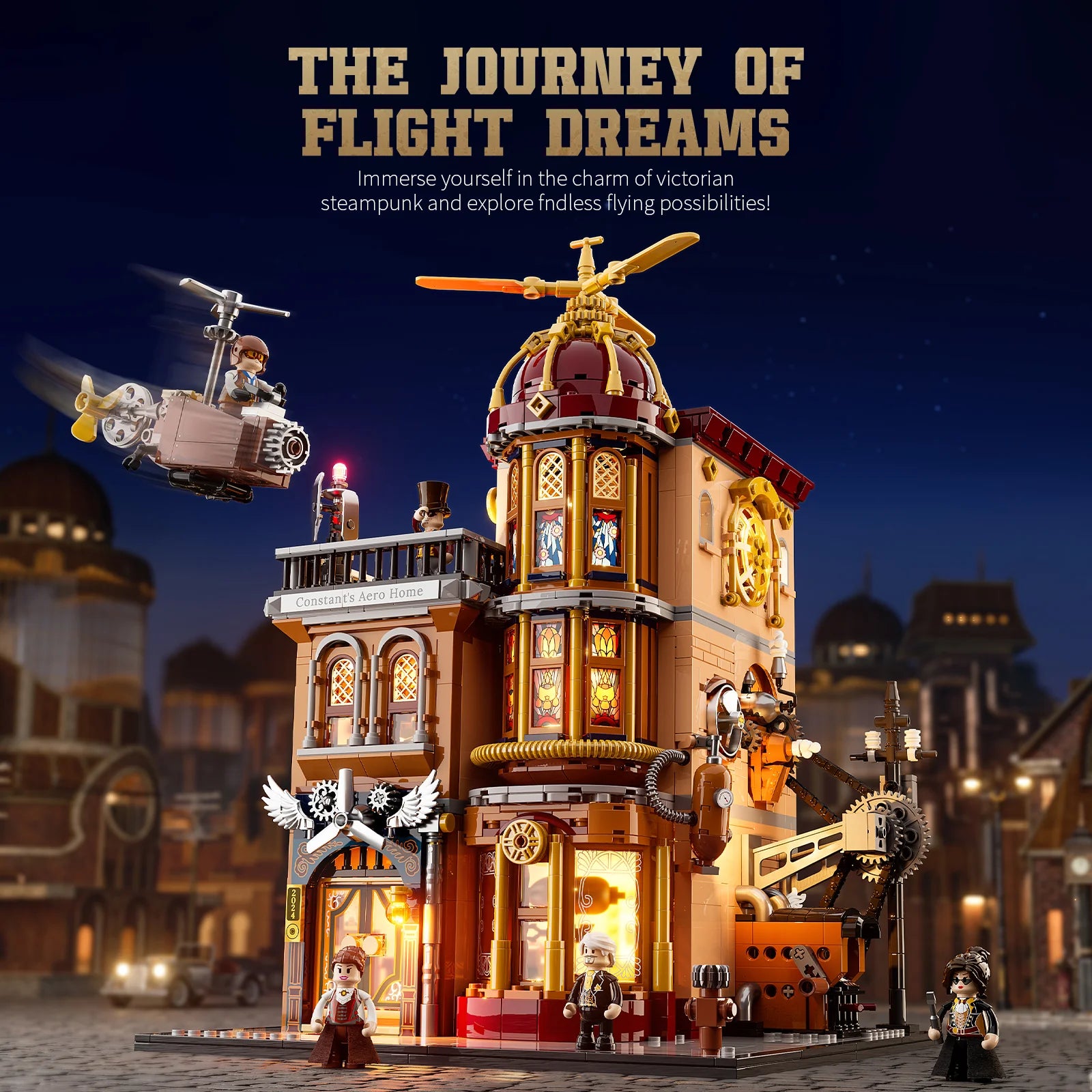 Funwhole Steampunk Flying Club F9050 - Higoods