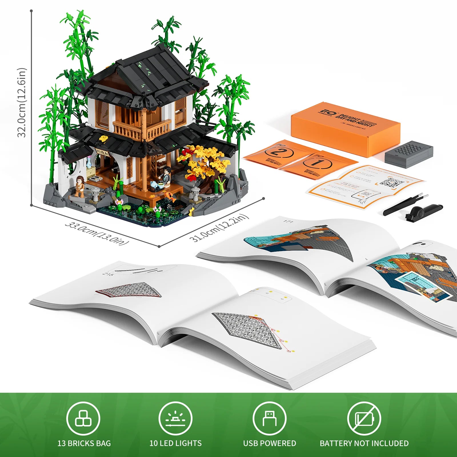 LUMIBRICKS Bamboo House F9075 - Higoods