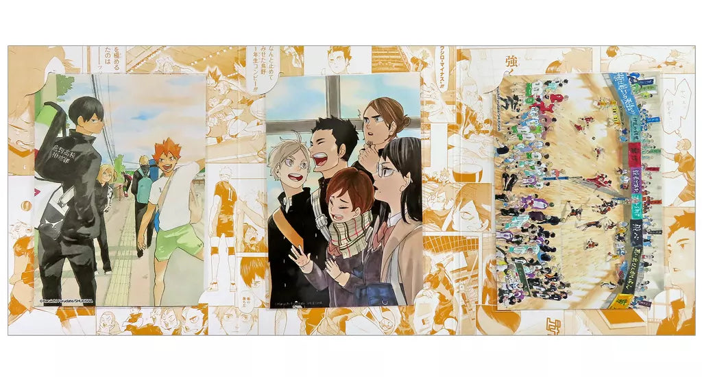 Haikyu!! Jump Spring This! Fair Character card Gathering (Karasuno High School) School Days Bromide (3-Pack Set) - Higoods