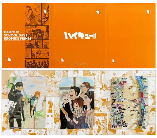 Haikyu!! Jump Spring This! Fair Character card Gathering (Karasuno High School) School Days Bromide (3-Pack Set) - Higoods
