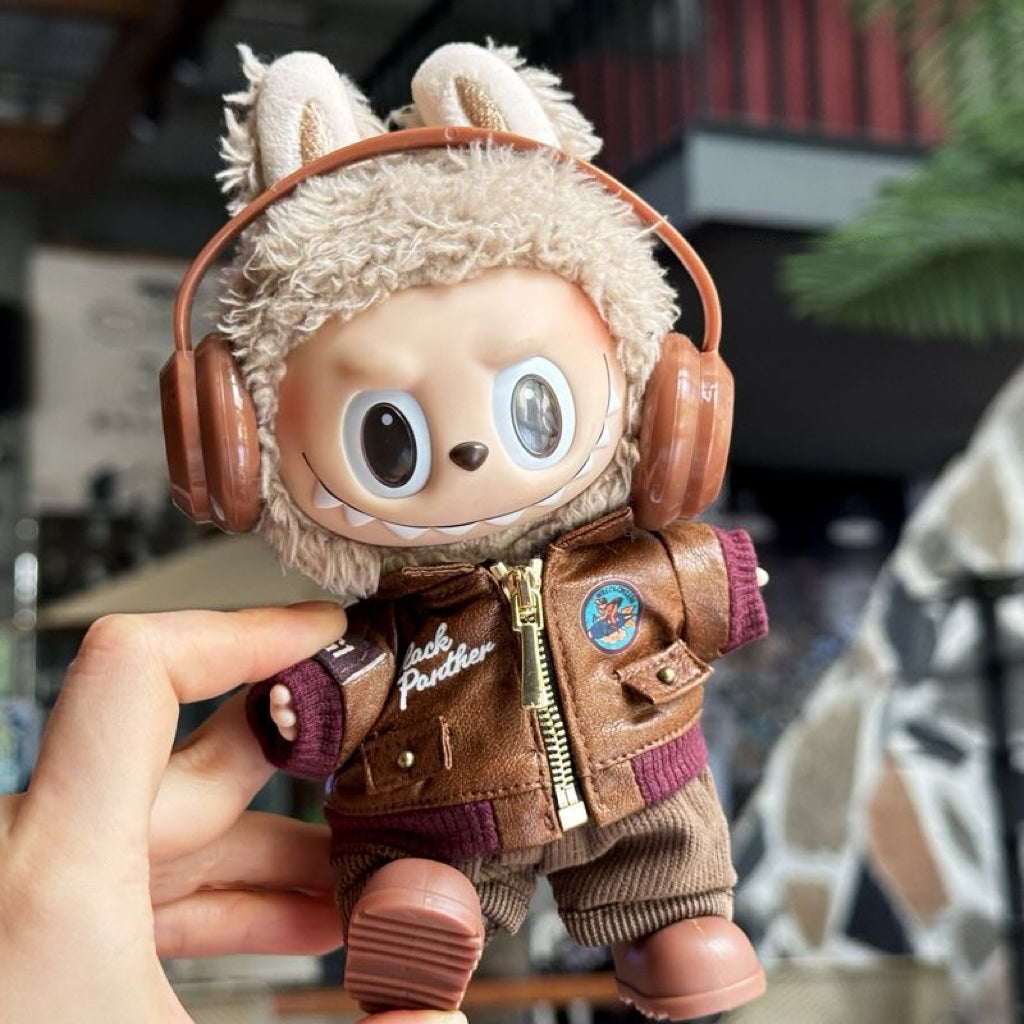 LABUBU Aviator Bomber Jacket Set - Clothes Only - Higoods