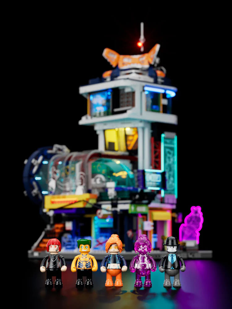 Lumibricks Cyberpunk Floating Train Station L9098