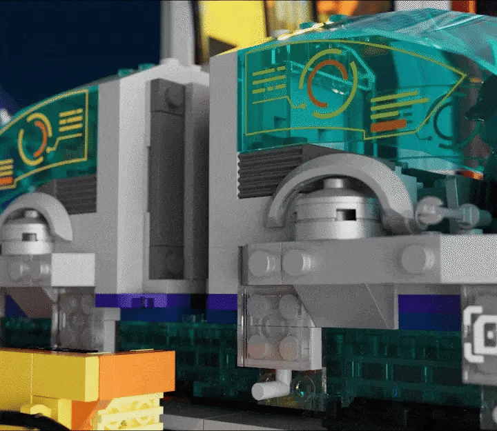 Lumibricks Cyberpunk Floating Train Station L9098