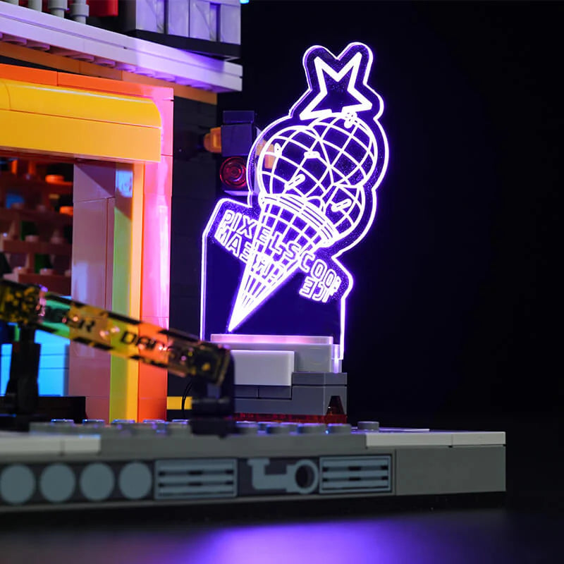 Lumibricks Cyberpunk Floating Train Station L9098