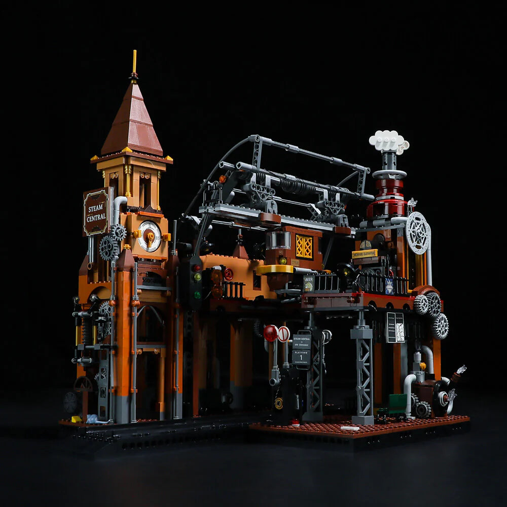 Steampunk Train Station 1843PCS