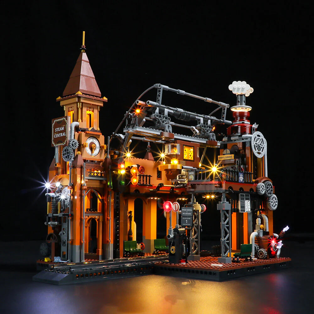 Steampunk Train Station 1843PCS