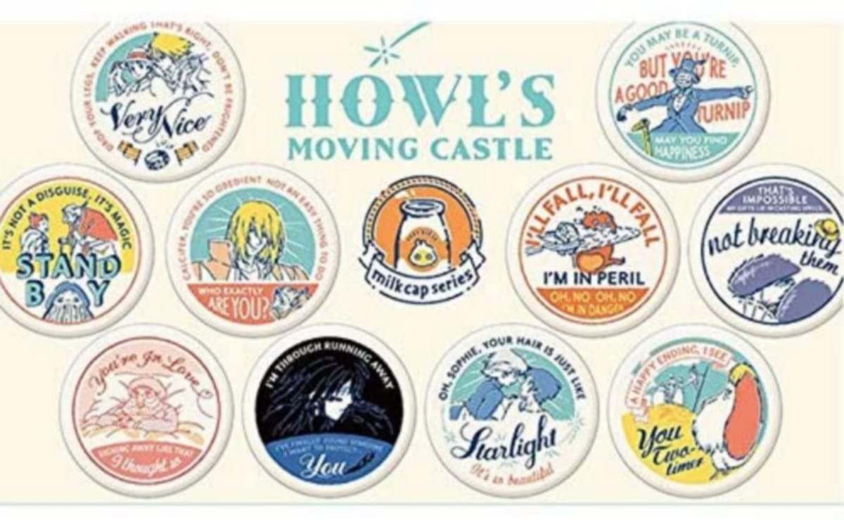 Ghibli Goods Howl's Moving Castle Can Badge Collection Blind box - Higoods