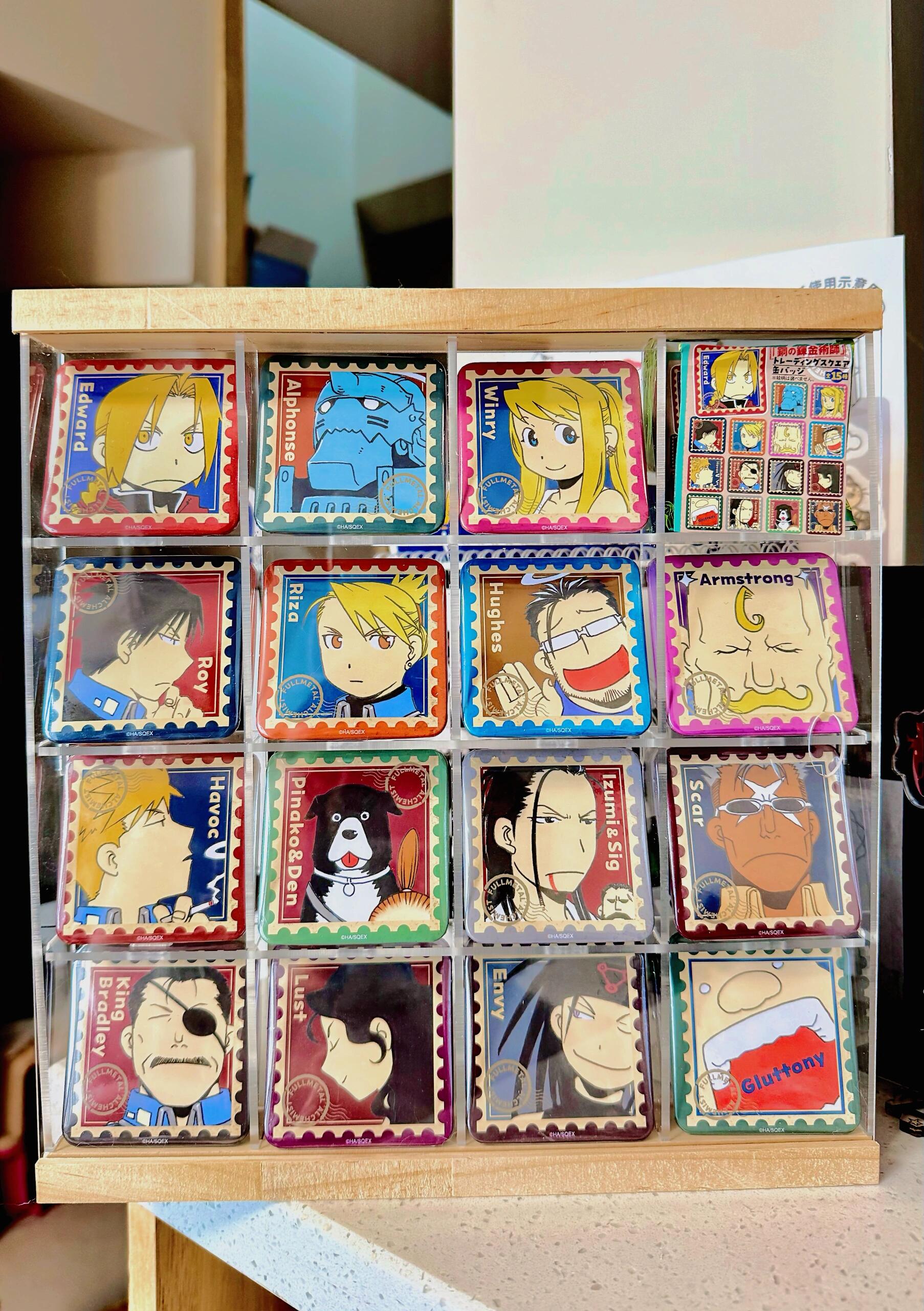 Fullmetal Alchemist Trading Square Can Badge Blind random pack