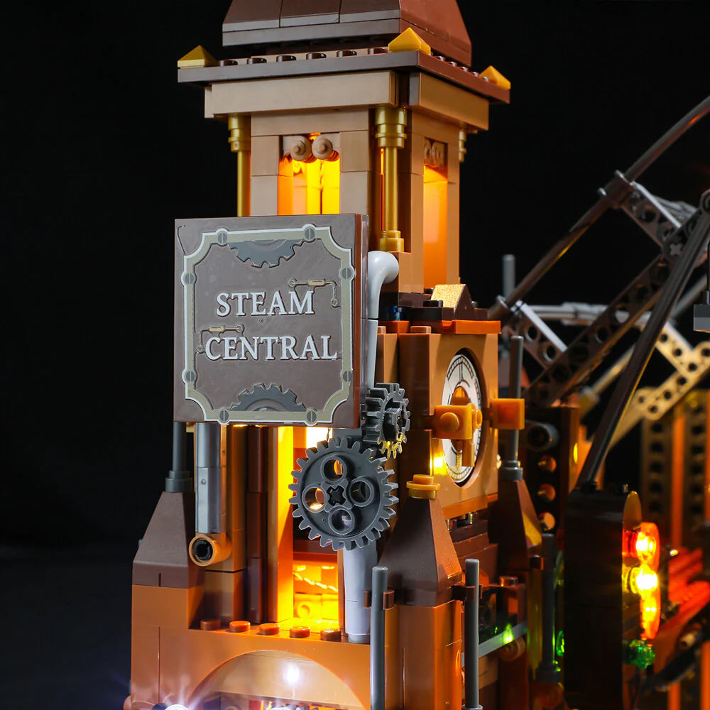 Steampunk Train Station 1843PCS