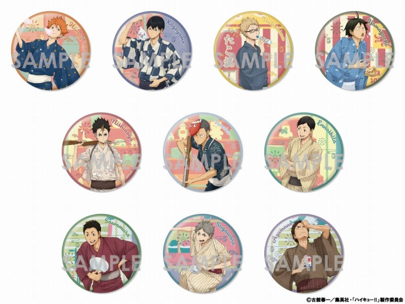 Haikyu!! Trading BIG Can Badge - Yukata version Blind box - Higoods