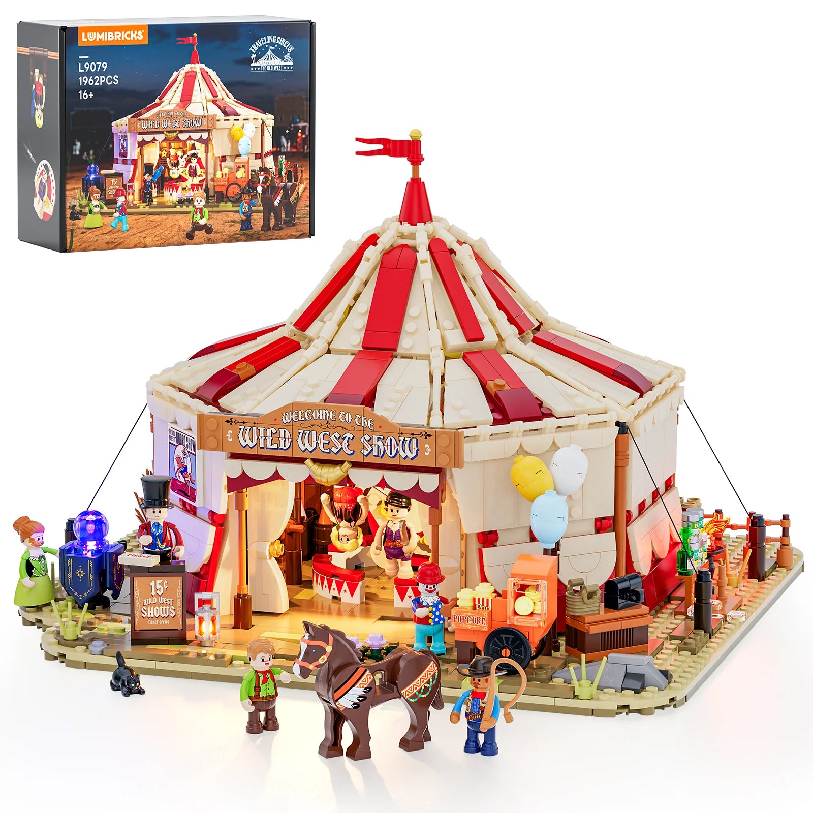 M!LK CIRCUS カラチェン T.S. Shure Circus Truck Shaped Jumbo Floor Puzzle, Floor