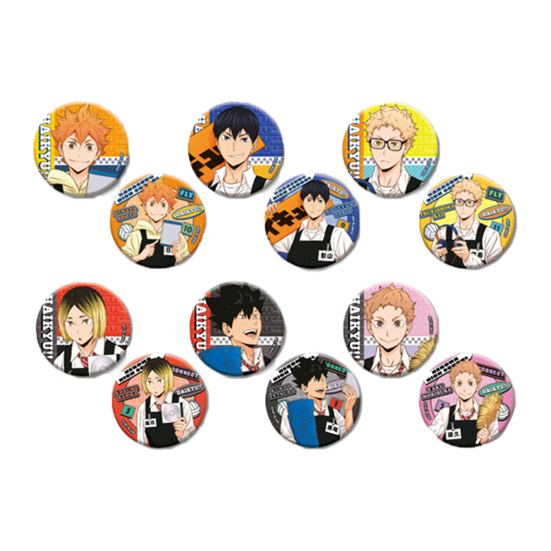 Haikyu!! Tower Records Cafe Can Badge Collection Blind box - Higoods