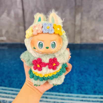 Labubu Hawaii Flower Bikini Set (Clothes only)