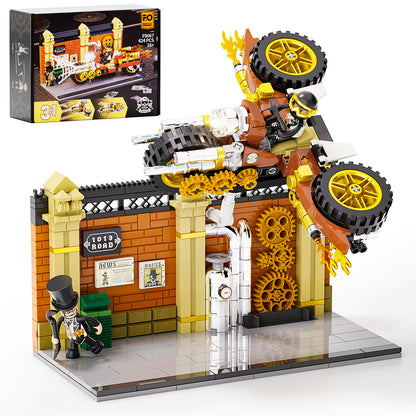 Funwhole Steampunk Motorcycle Pursuit F9067 - Higoods