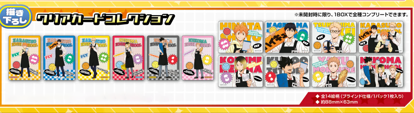 Haikyu!! Tower Records Cafe Clear Card Collection Blind pack - Higoods