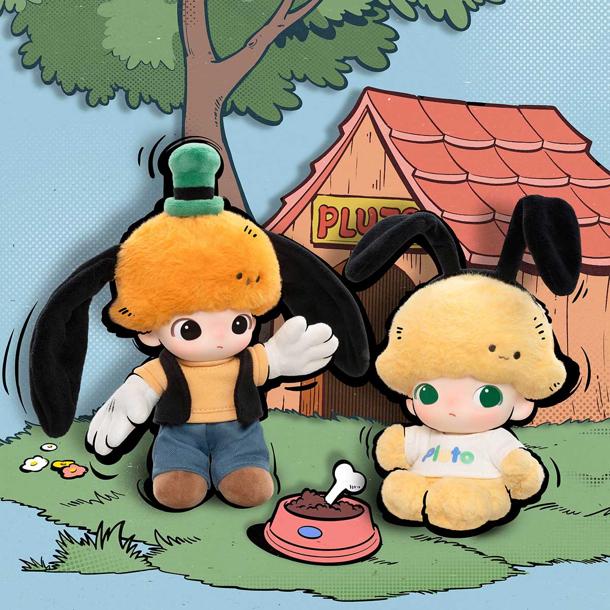 DIMOO WORLD × DISNEY Series-Vinyl Plush Keychain Blind Box - Higoods