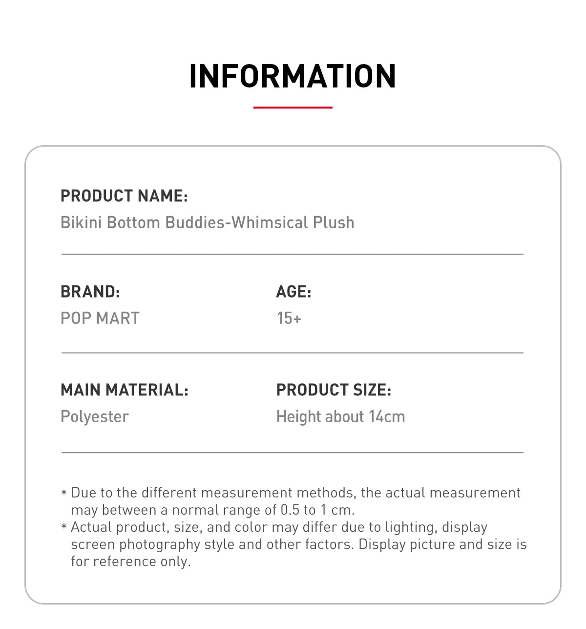 Bikini Bottom Buddies - Whimsical Plush