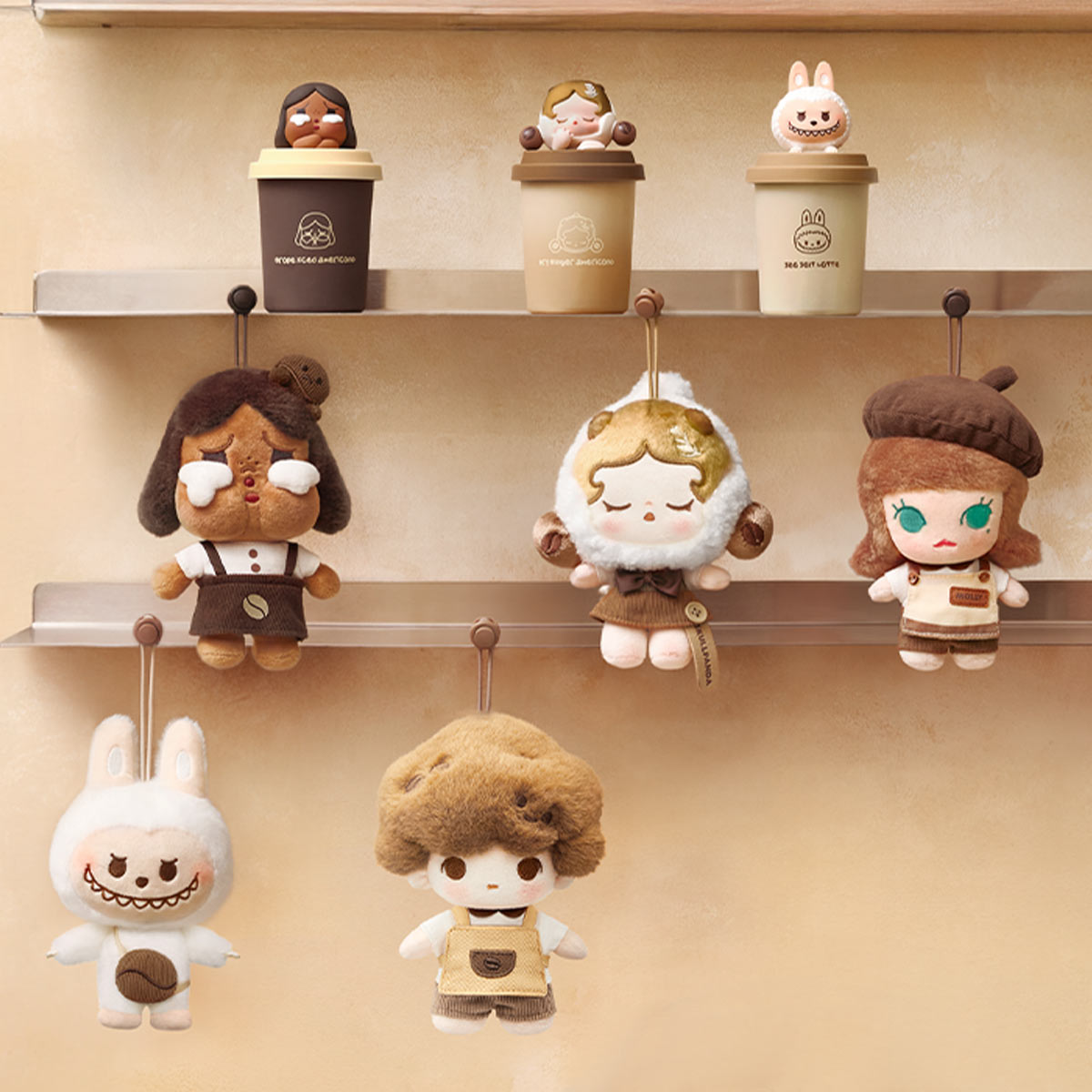 POP BEAN Coffee Factory Series-Plush Pendant