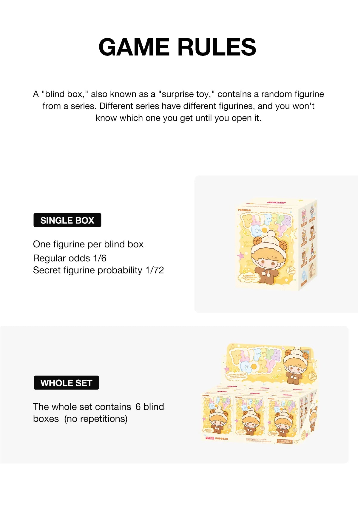 POP BEAN Fluffy & Cozy Series-Plush Pendant Blind Box