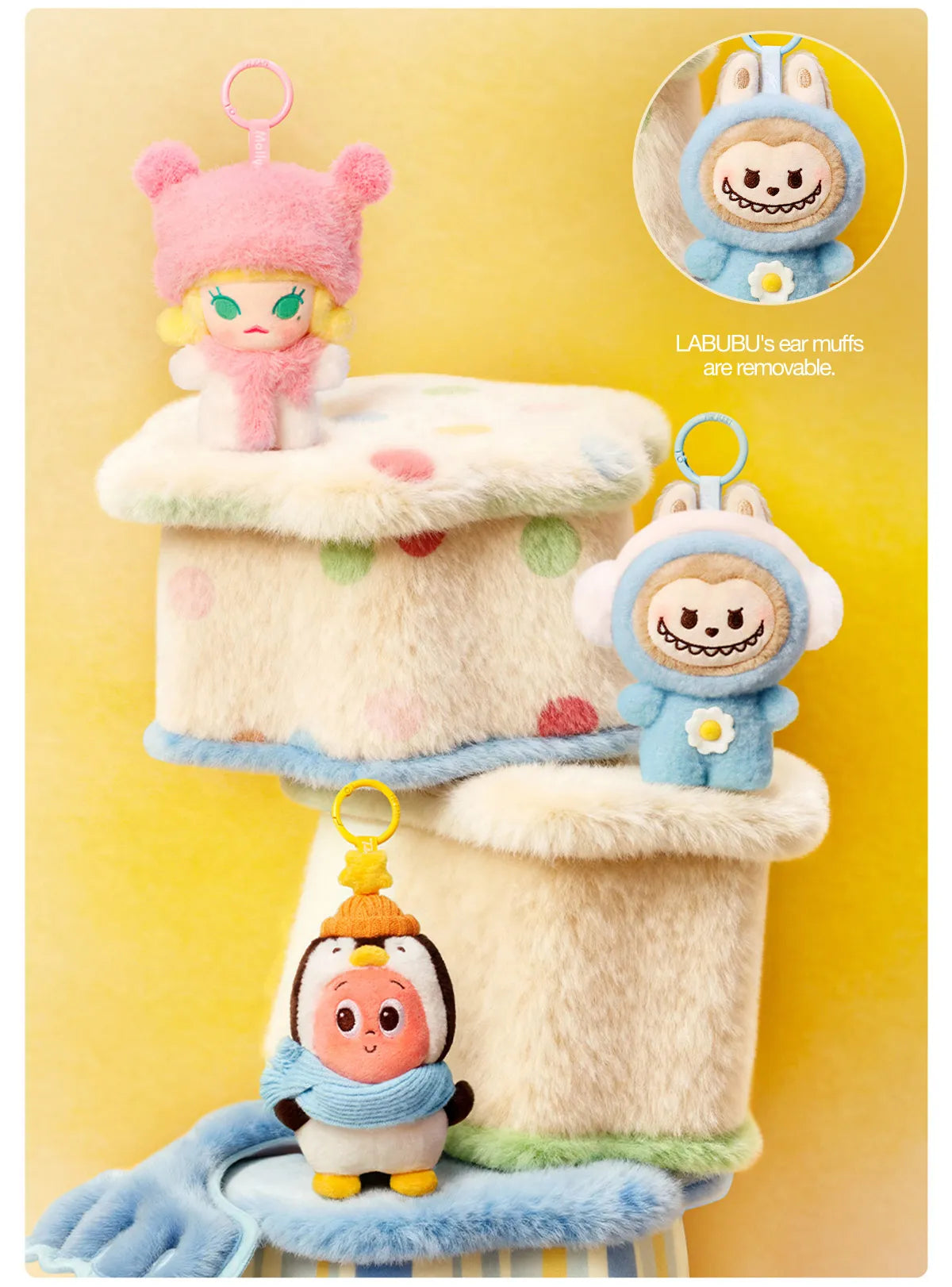 POP BEAN Fluffy & Cozy Series-Plush Pendant Blind Box
