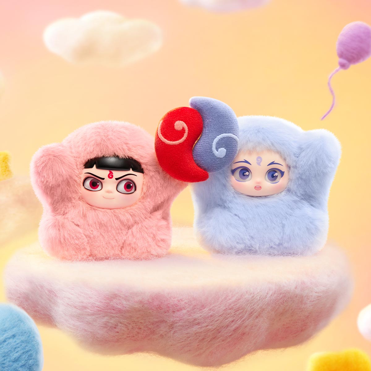 NeZha 2 Dress Up Party Series Vinyl Plush Doll Pendant