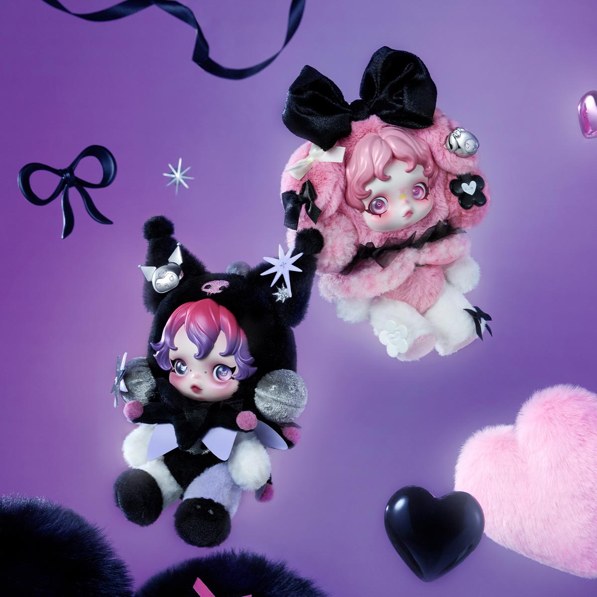 SKULLPANDA × KUROMI Plush