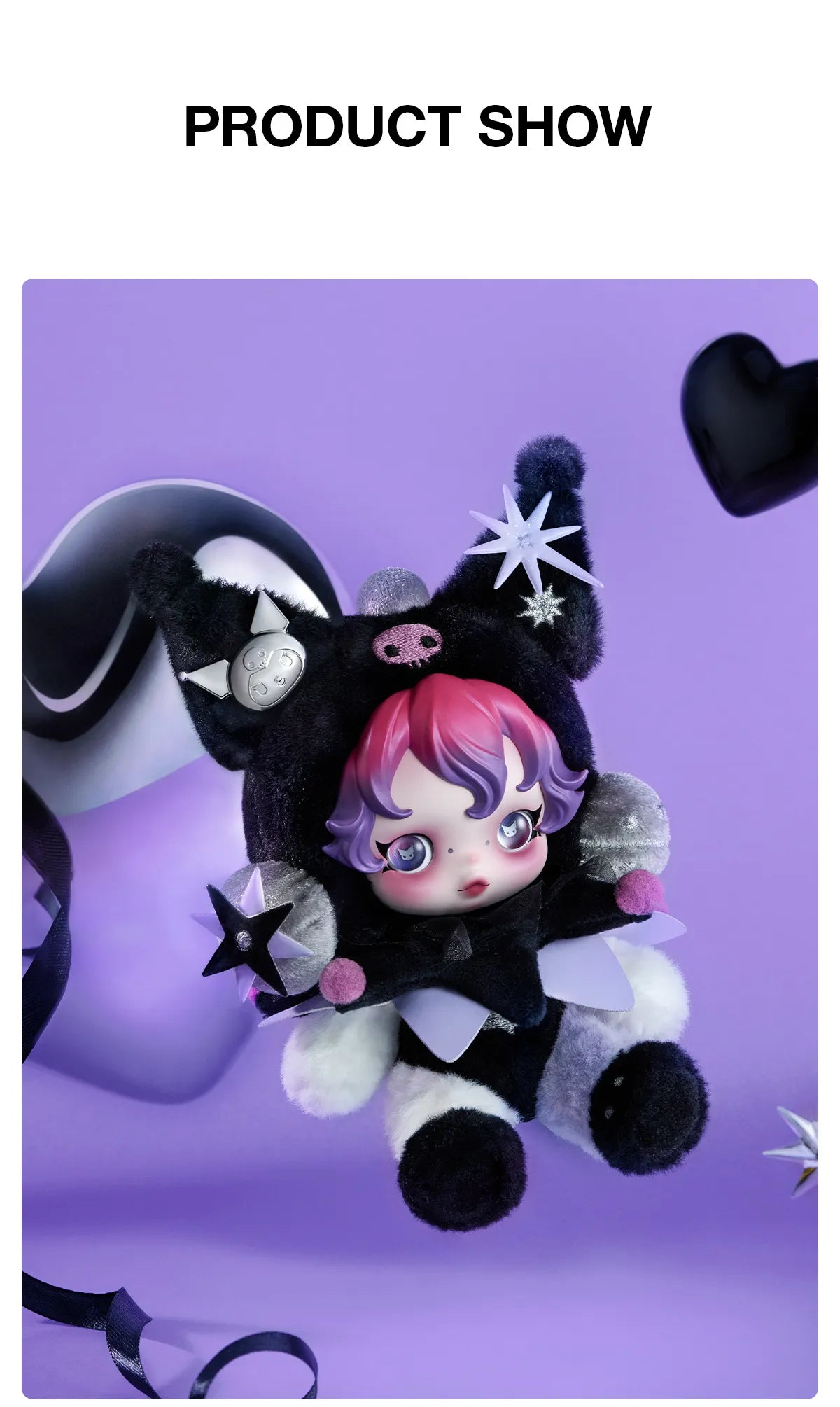 SKULLPANDA × KUROMI Plush