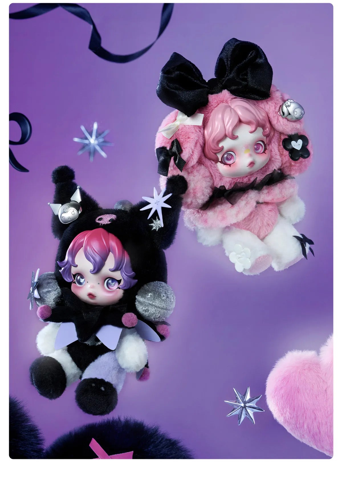 SKULLPANDA × KUROMI Plush