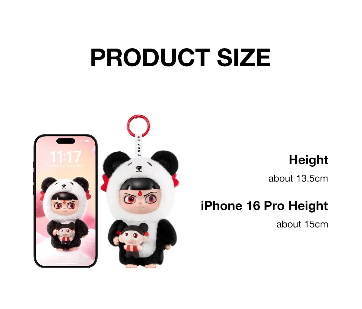 NeZha 2 Dress Up Party Series Vinyl Plush Doll Pendant