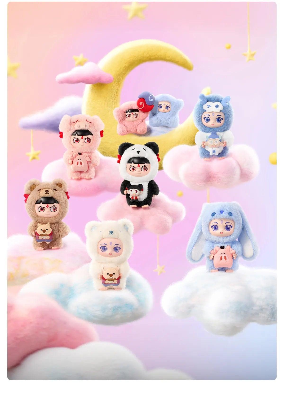 NeZha 2 Dress Up Party Series Vinyl Plush Doll Pendant