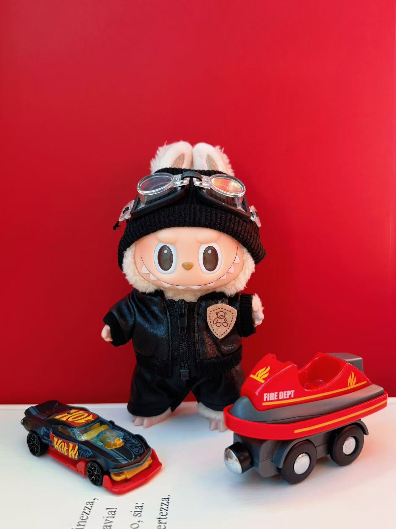Labubu Biker Jacket set (Clothes only)