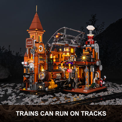 Steampunk Train Station 1843PCS