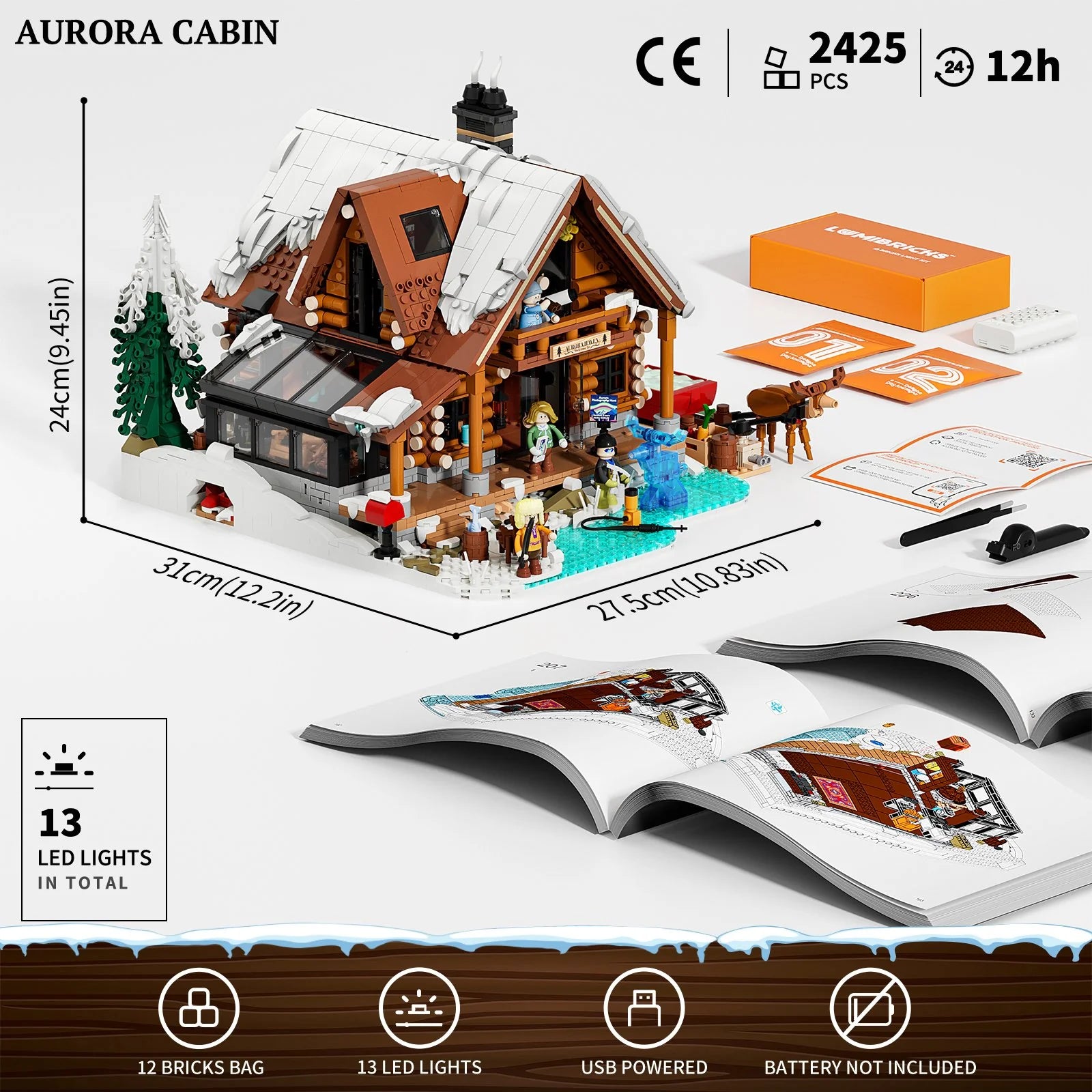 Lumibricks Aurora Cabin L9090