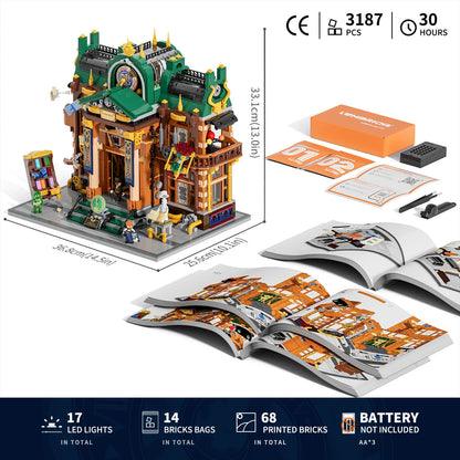 Lumibricks Steampunk Time Rift Library 11012