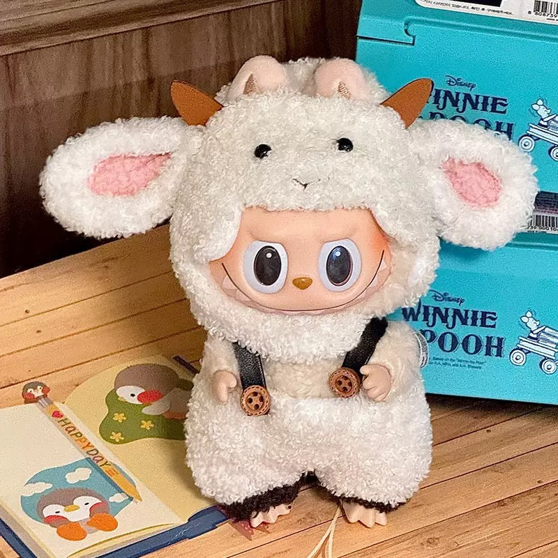 Labubu Fluffy Lamb Overalls Set - Higoods