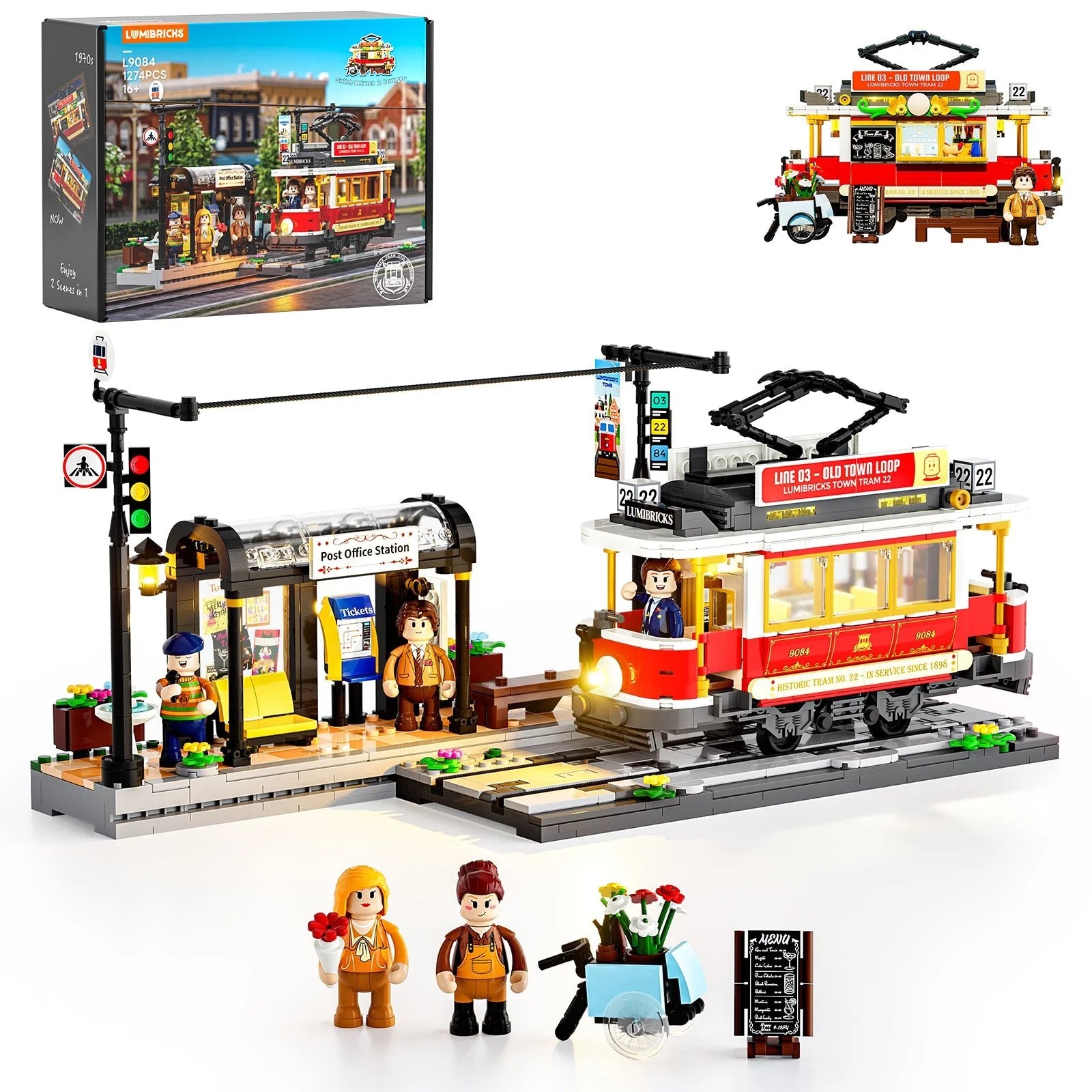 Lumibricks Heritage Tram and Station L9084