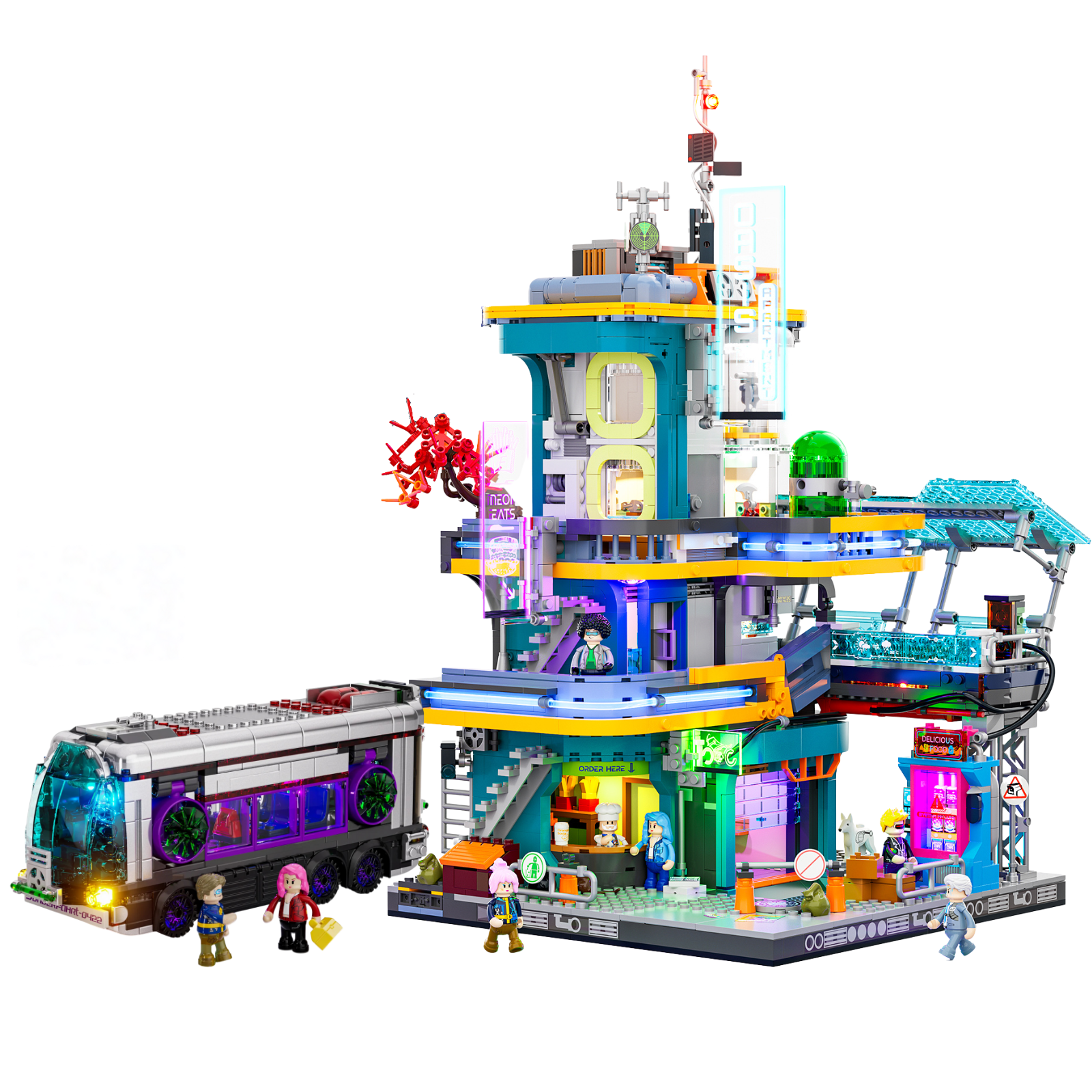 Funwhole Cyberpunk Apartment + Future Bus - Higoods