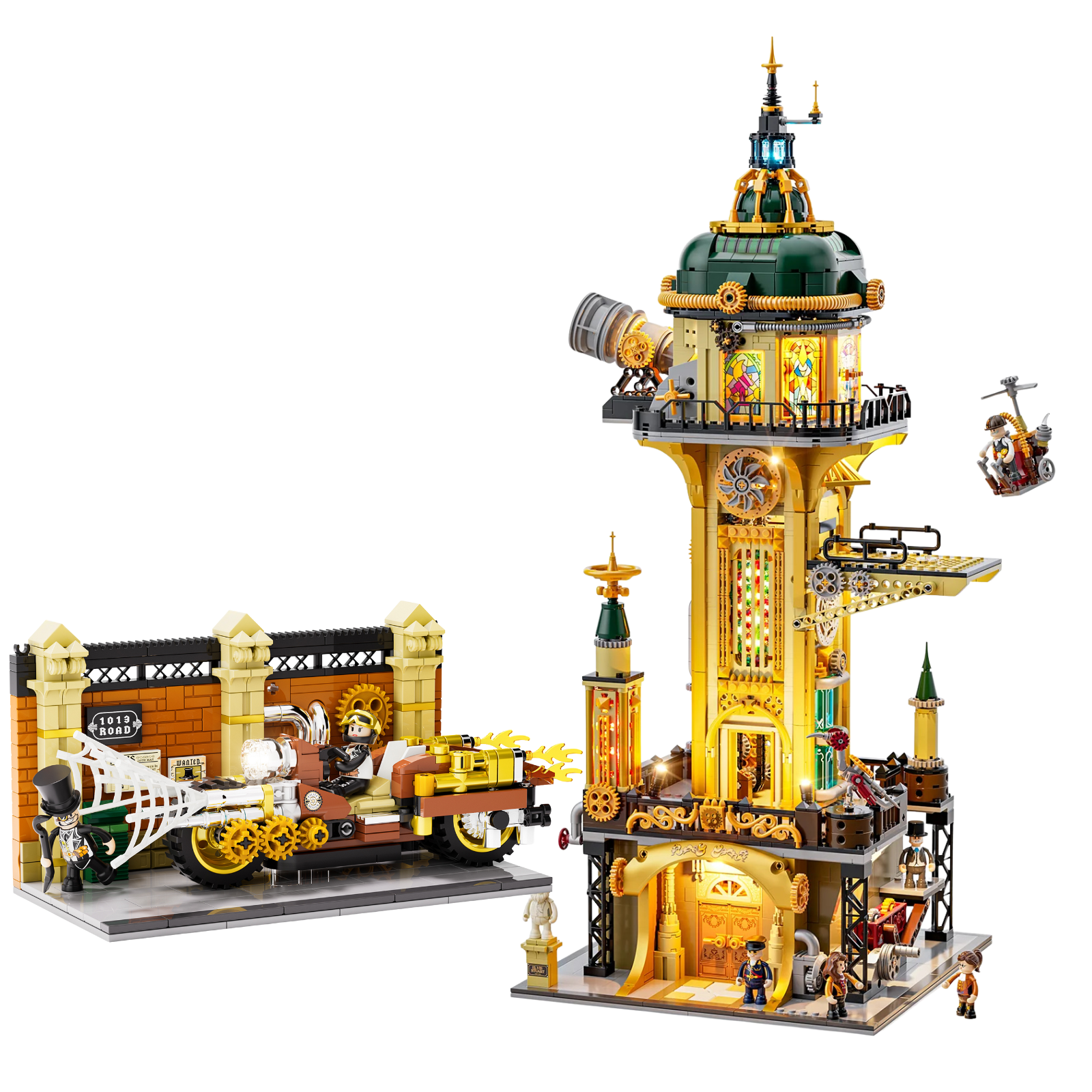 Funwhole Steampunk Watch Tower + Motorcycle Pursuit - Higoods