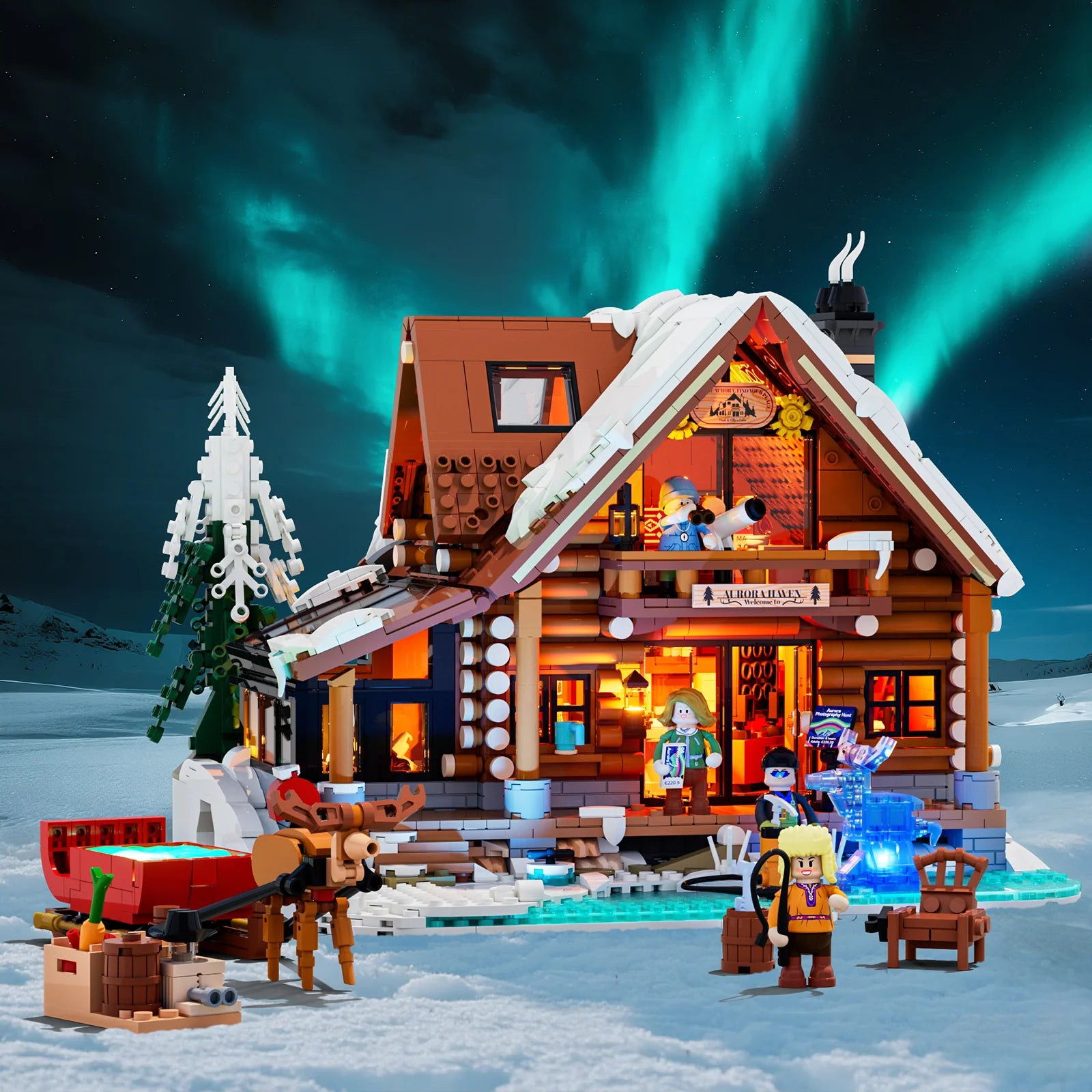 Lumibricks Aurora Cabin L9090
