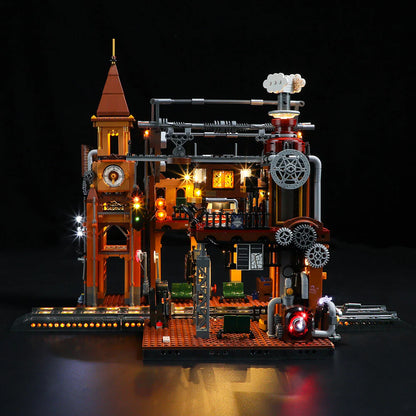 Steampunk Train Station 1843PCS